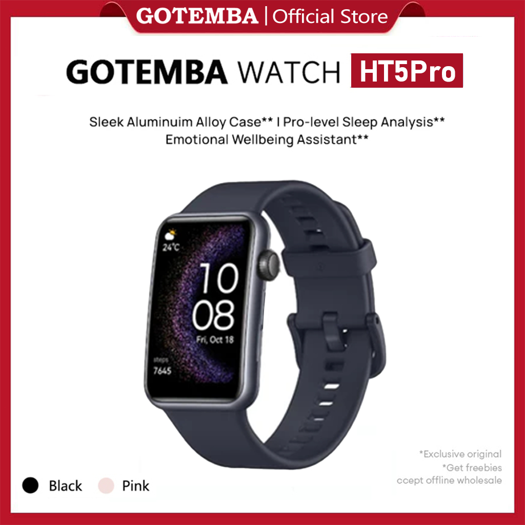 GOTEMBA Bluetooth call Smartwatch HT5Pro 1.57 inci large AMOLED Display Fitness Tracker Multiple Spo