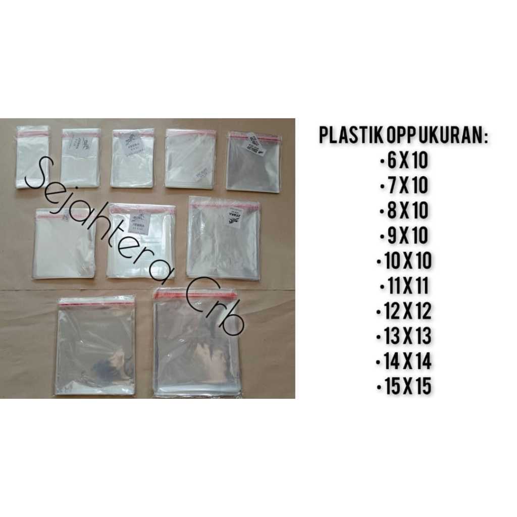 Plastik Opp Roti / Plastik Seal Opp Bakery/ Plastik Opp Kue  (100 Lembar)