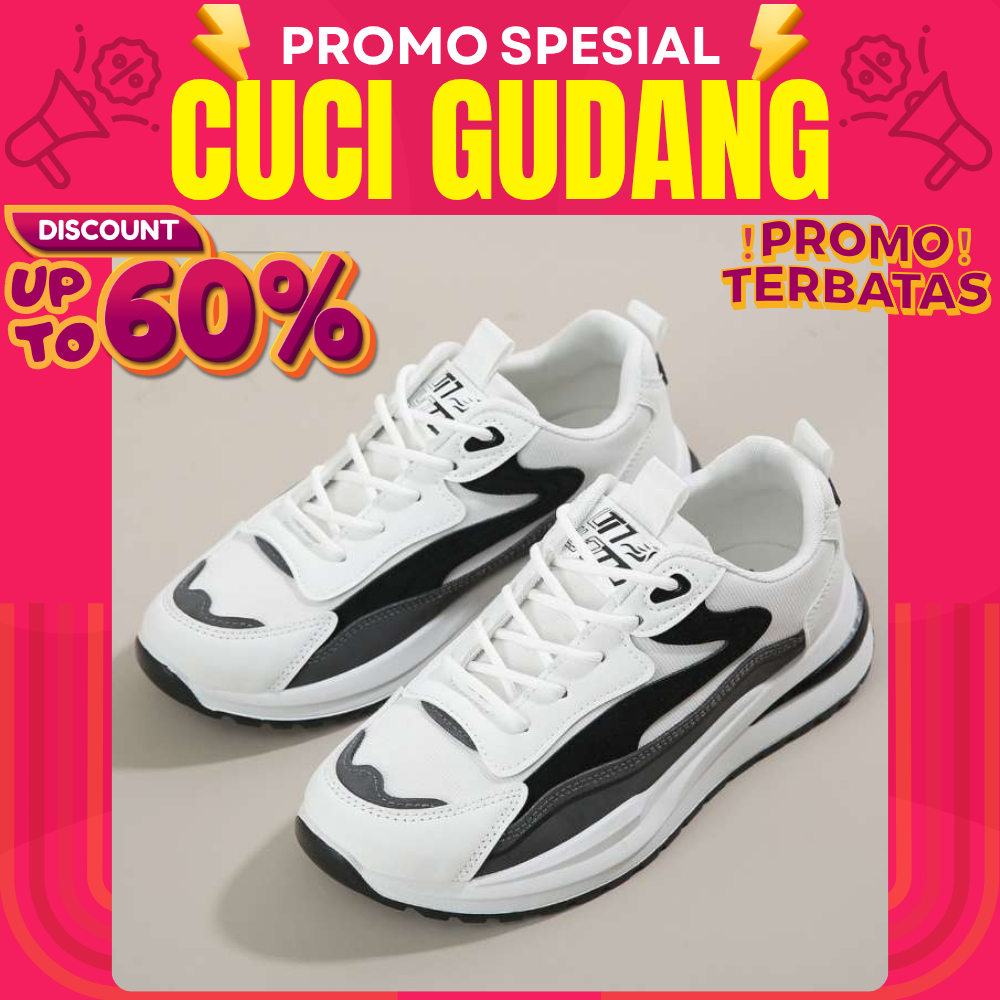 SR Sepatu Sneakers Pria JOUW Sepatu Kasual Pria Sepatu Pria Korean Style Ootd