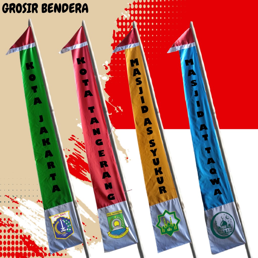 Bendera umul" kastem logo 3 mtr