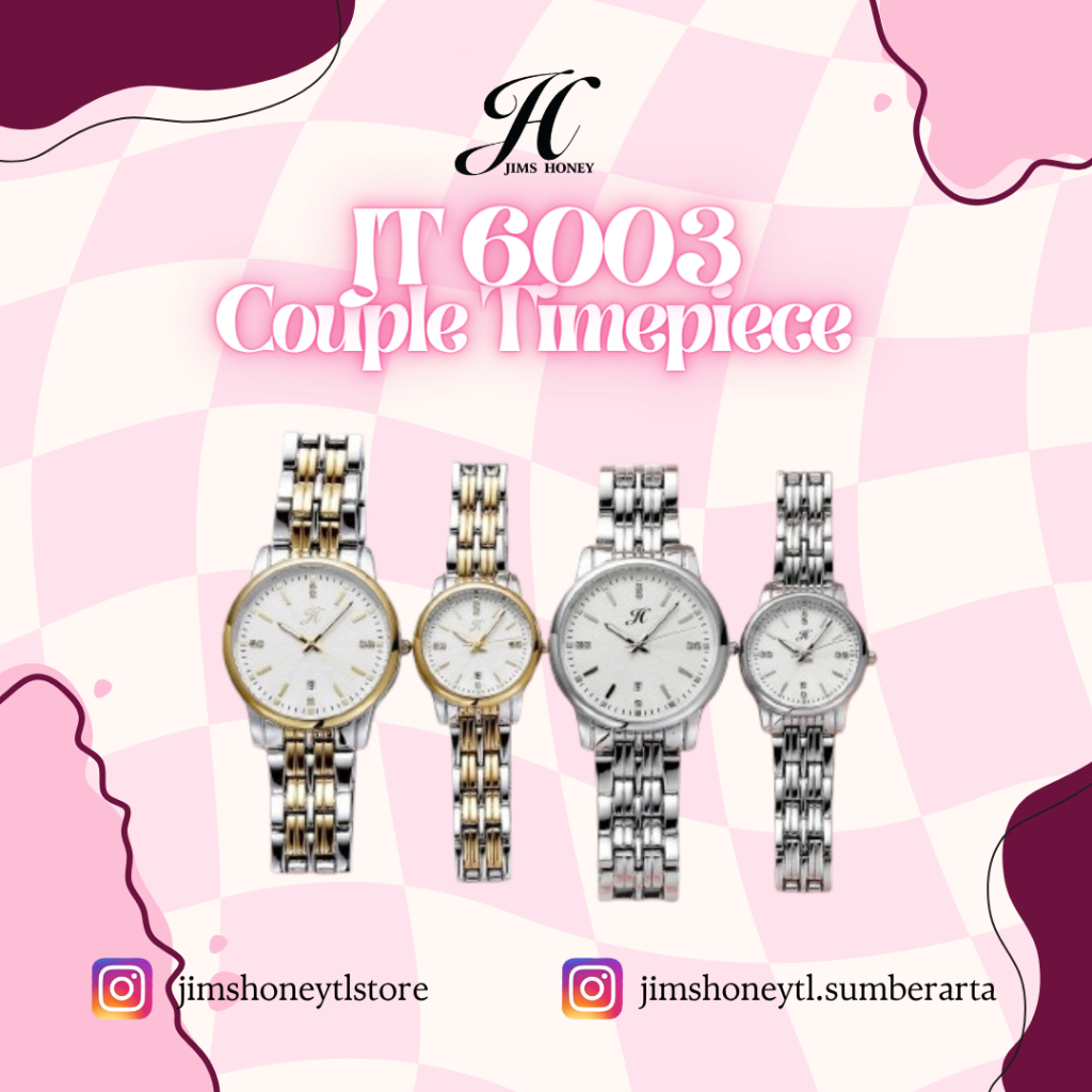 JT-6003 Jims Honey || Jam Tangan Wanita - Jam Tangan Pria || Jam Tangan Couple || JIMS HONEY