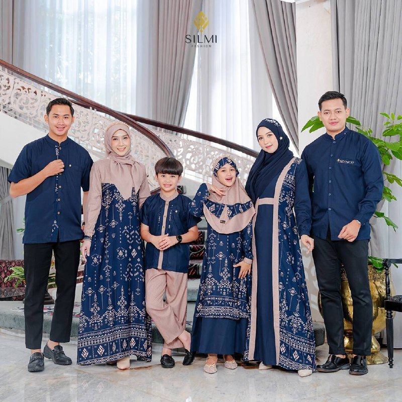 Silmi | Silmi Family - Gamis Couple Pasangan - Sarimbit Couple Keluarga - Gamis Kondangan Elegan
