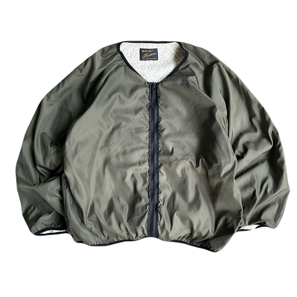 Collar Less Kastane Reversible Jacket