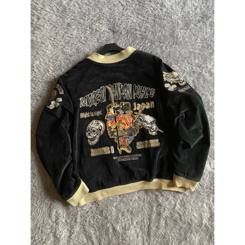 Neo asian yozo&teddy sukajan velvet vtg