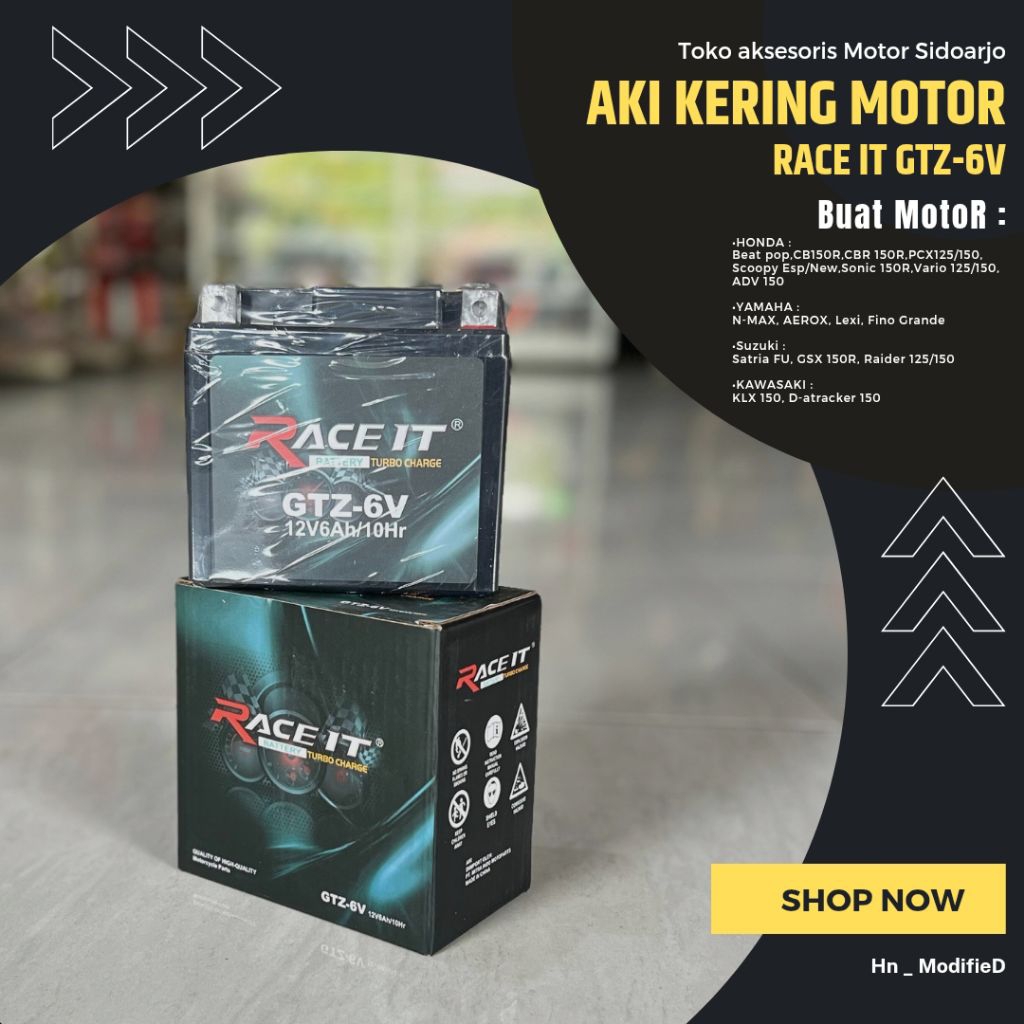AKI Kering Motor RACE IT GTZ-6V