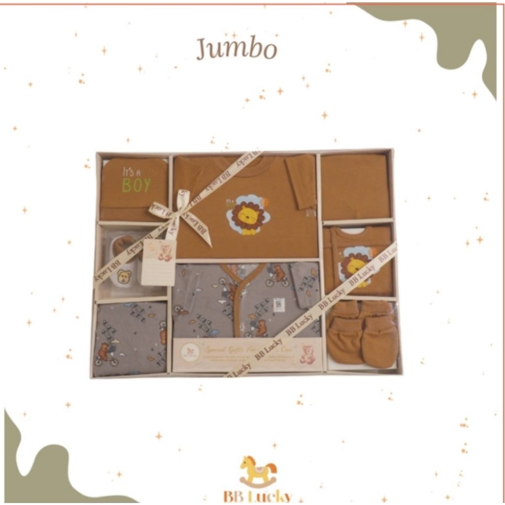 Baby Set Baby Lucky Jumbo 9In1/ Baju Set Bayi Kado Bayi