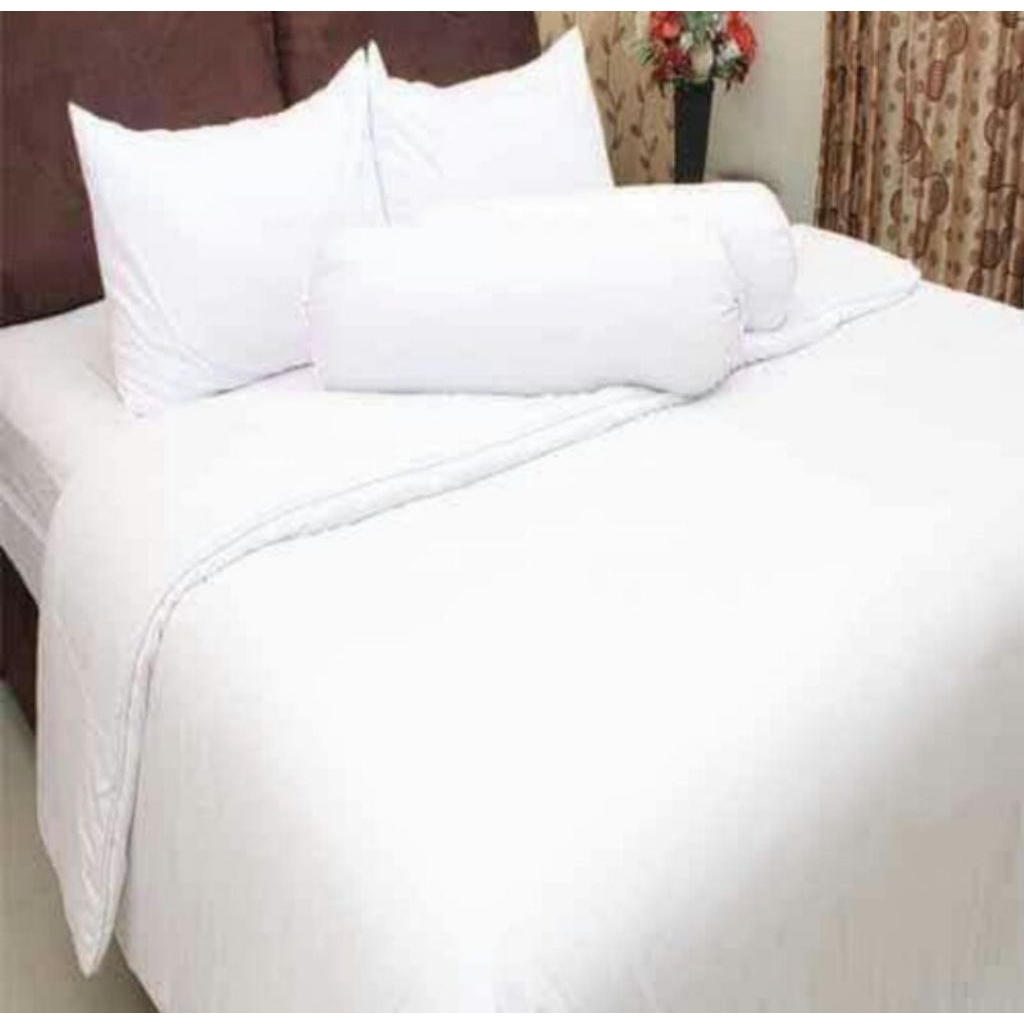 BEST PRICE PAKET Duvet cover polos + inner duvet sarung bedcover bisa dua warna dalaman bedcover