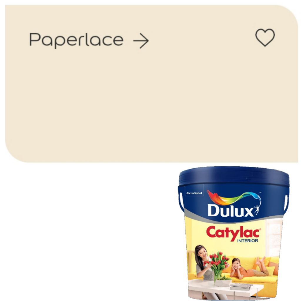 Dulux Catylac Interior Paperlace 5Kg / Cat Tembok Dalam Dulux Catylac