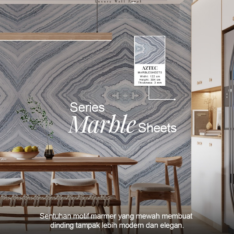 Mevvah Wall Panel Special Design Motif Aztec -  Wall Panel Dinding Motif Marmer