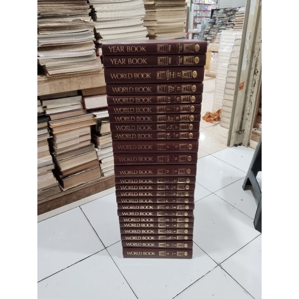 THE WORLD BOOK ENCYCLOPEDIA 1-22 serta 2 year book