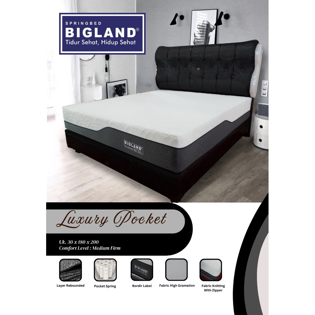Springbed Bigland Luxury Pocket Spring