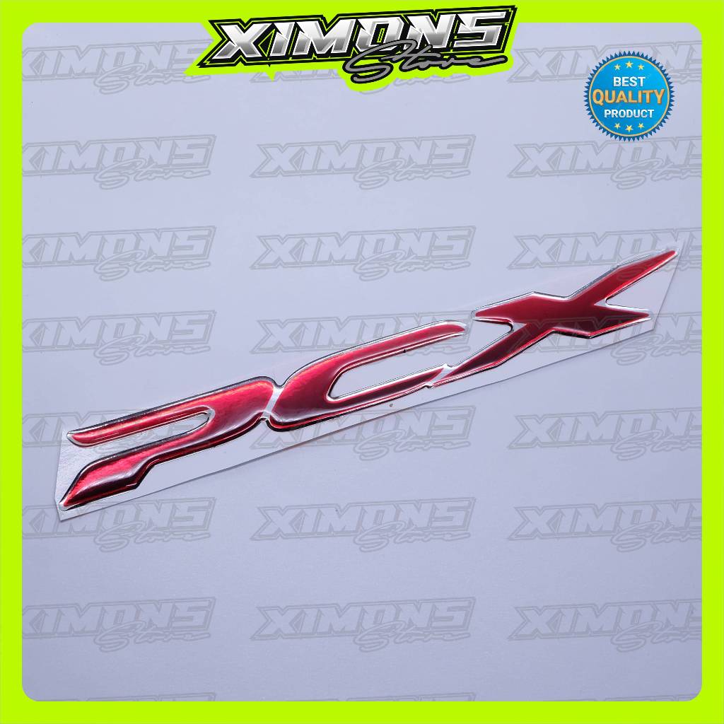 emblem timbul honda pcx / emblem titanium honda pcx / emblem honda pcx / logo timbul honda pcx
