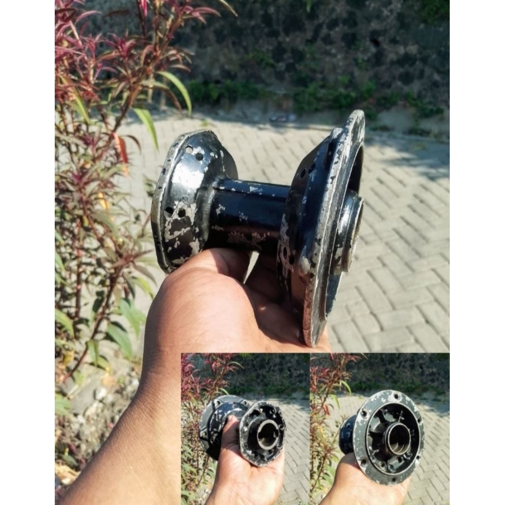 Tromol Depan Kawasaki KLX Hole 28 Original Bekas Copotan Motor Second 2nd