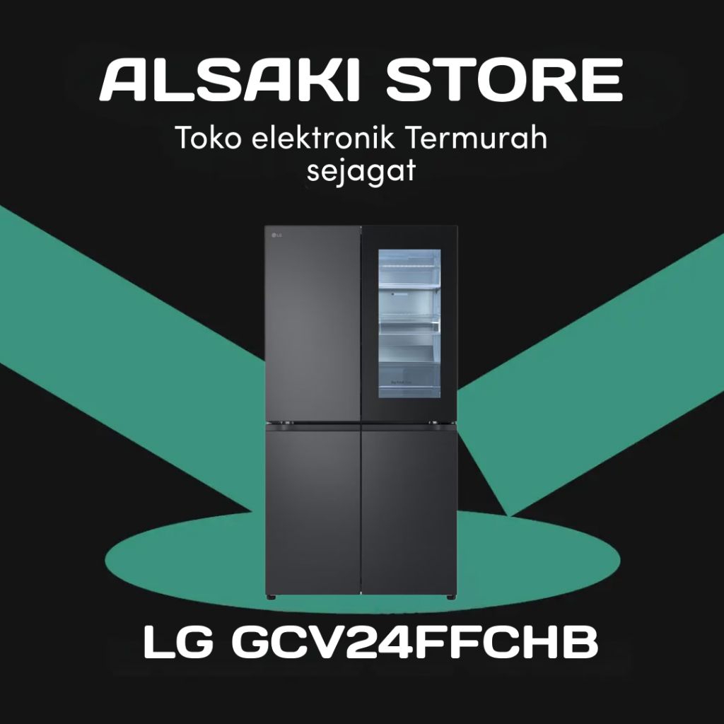 LG KULKAS INSTAVIEW MULTIDOOR REFRIGERATOR GCV24FFCHB
