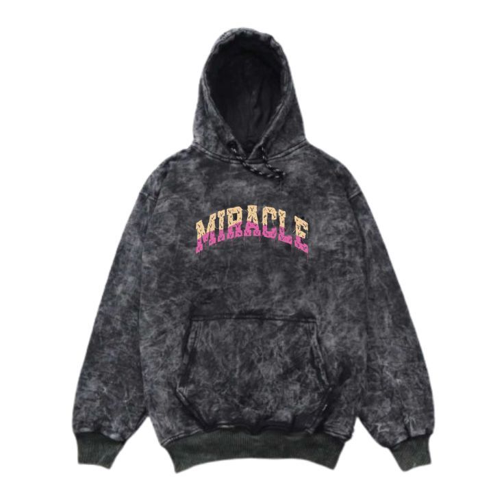 hoodie sandwash pria/wanita MIRACLE