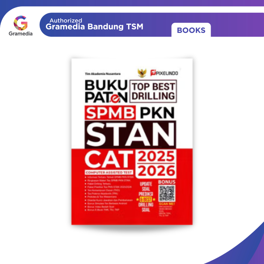 Gramedia Bandung TSM - Buku Paten SPMB PKN STAN CAT 2025/2026