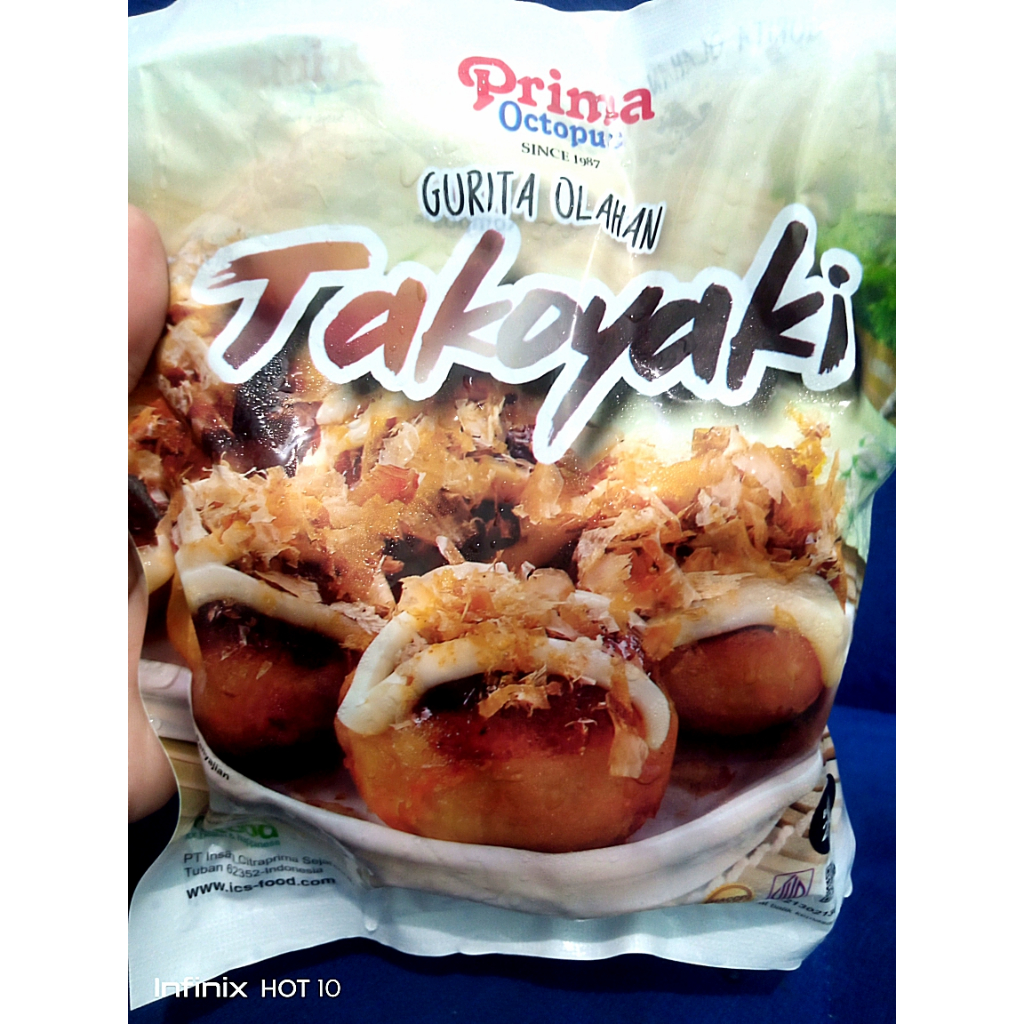 Prima Octopus Takoyaki Gurita Olahan 200 gr SEAFOOD FROZEN FOOD SEHAT HALAL BPOM TANPA PENGAWET TANP