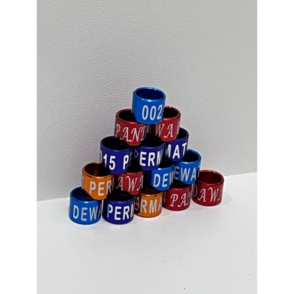 Ring Burung Eceran Diameter 6,5 mm Bisa buat cucak rowo dewasa jalak suren dewasa Kepodang Derkuku a