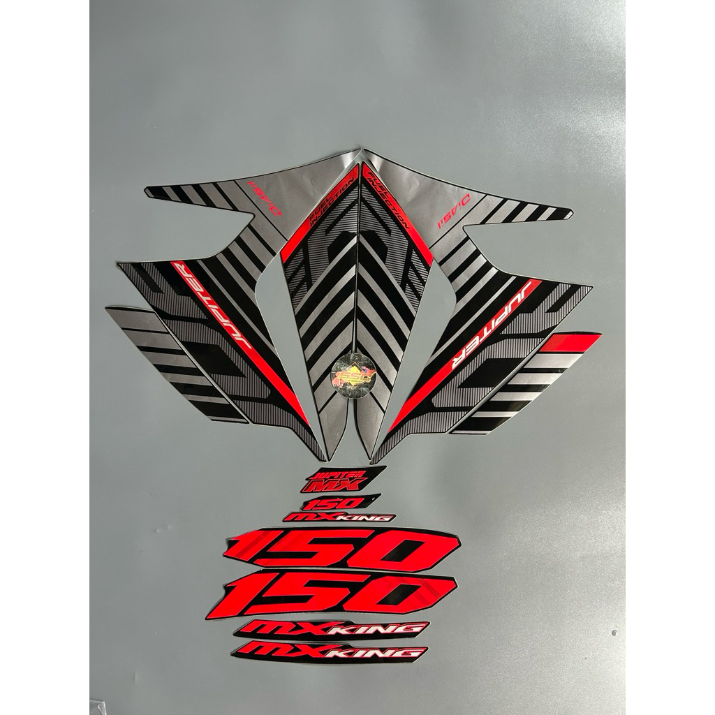 STRIPING STIKER MX KING 2015 2016 HITAM