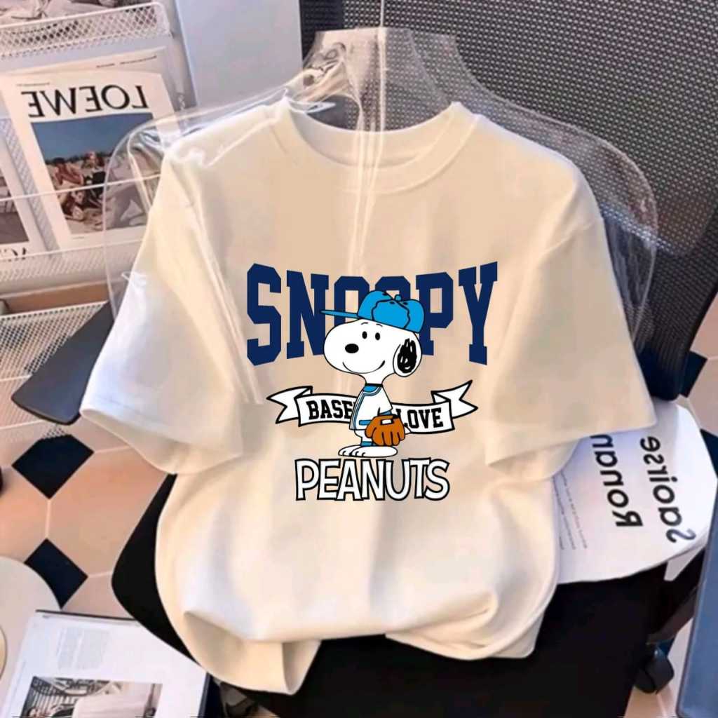 Atasan OVERSIZE SNOOPY PEANUTS Anak Perempuan/Fashion Anak Perempuan Kekinian/Model Terbaru Anak Per