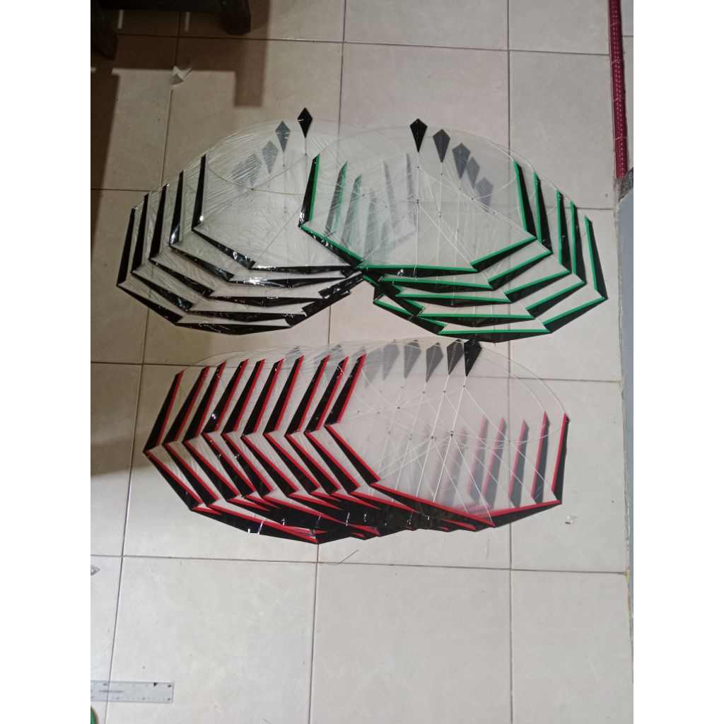 layang layang papiran mini polos50cm
