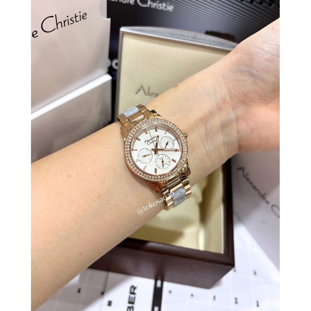 Alexandre Christie AC 2932 BF Original Bergaransi Jam Tangan Wanita Mewah