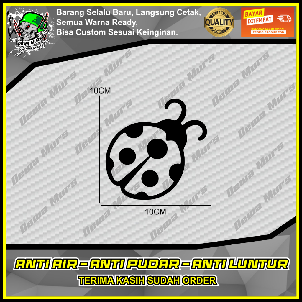 Cutting Sticker KUMBANG KOKSI Sticker Cocok Buat Motor Dan Mobil