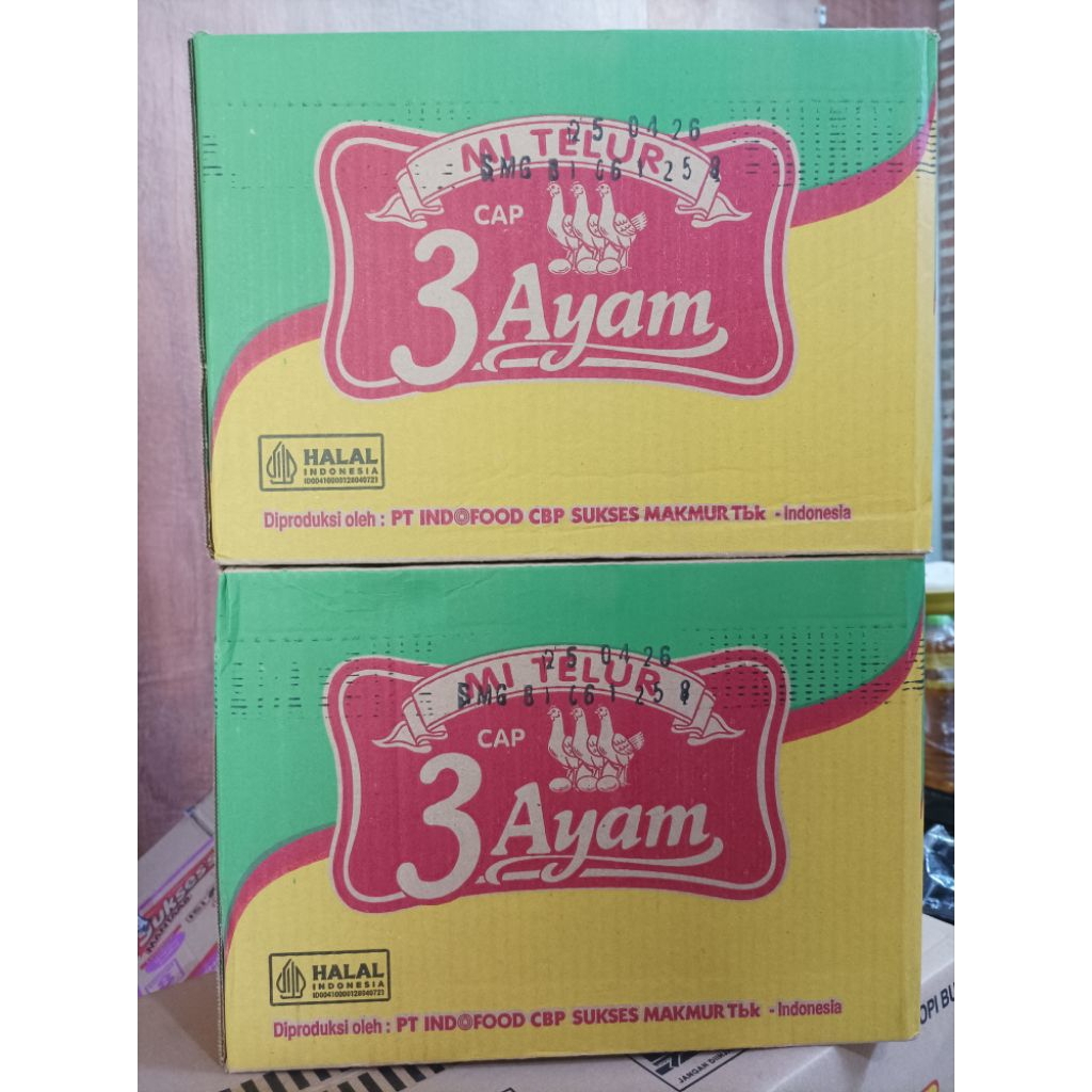 mie telur 3 ayam satu dus