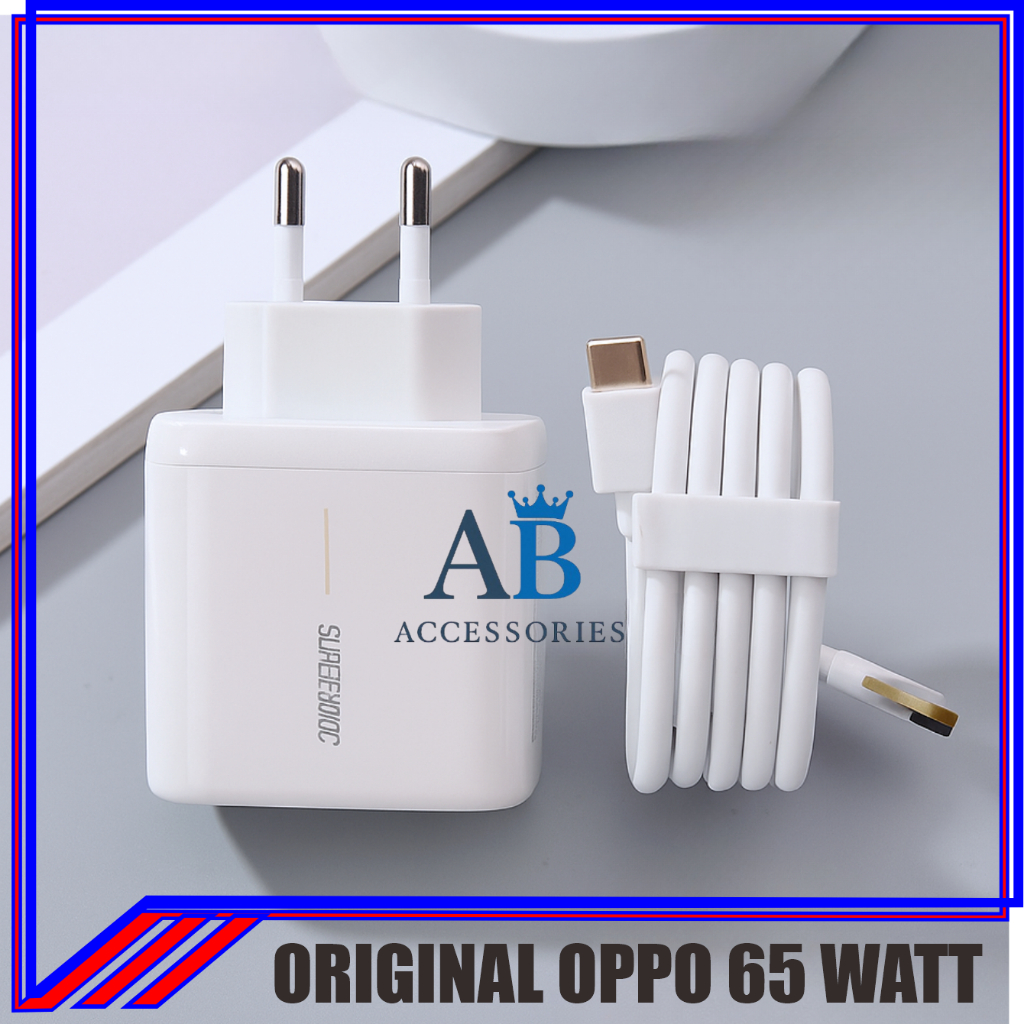 CHARGER OPPO SUPER VOOC 65 WATT ORIGINAL 100%