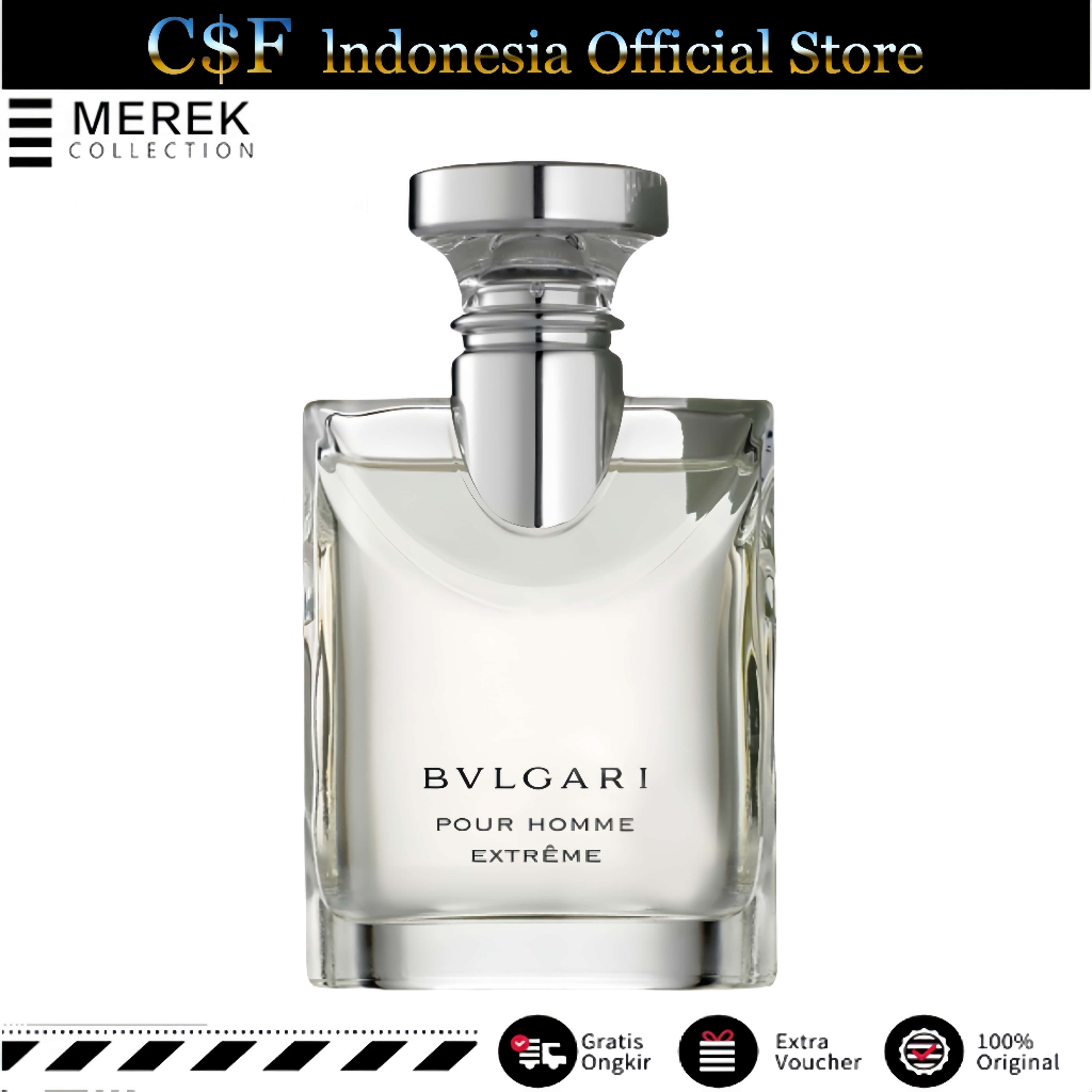 100% Original/Unisex Bvlgari Pour Homme Extreme Man EDT 100ML/parfum pria tahan lama 24 jam