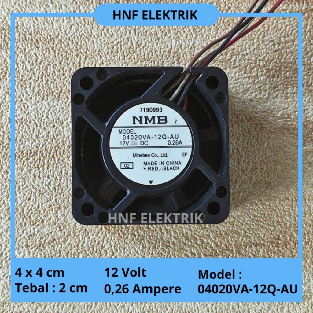 Kipas DC 4 x 4 cm 12V 0,26A Fan NMB 4cm 0.26 ampere