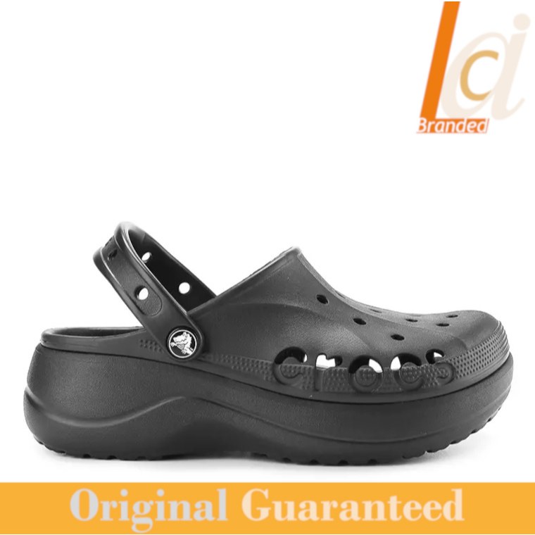 Sandal Clog Original Crocs Baya Platform Clog - Black