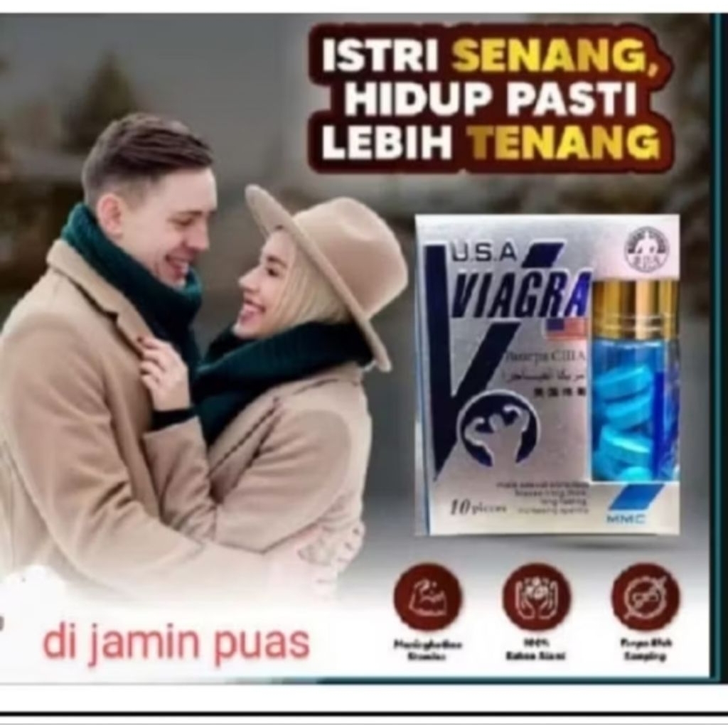 Viagra Mmc Original Pil Biru Asli import USA Obat kuat Pria Dewasa tahan lama