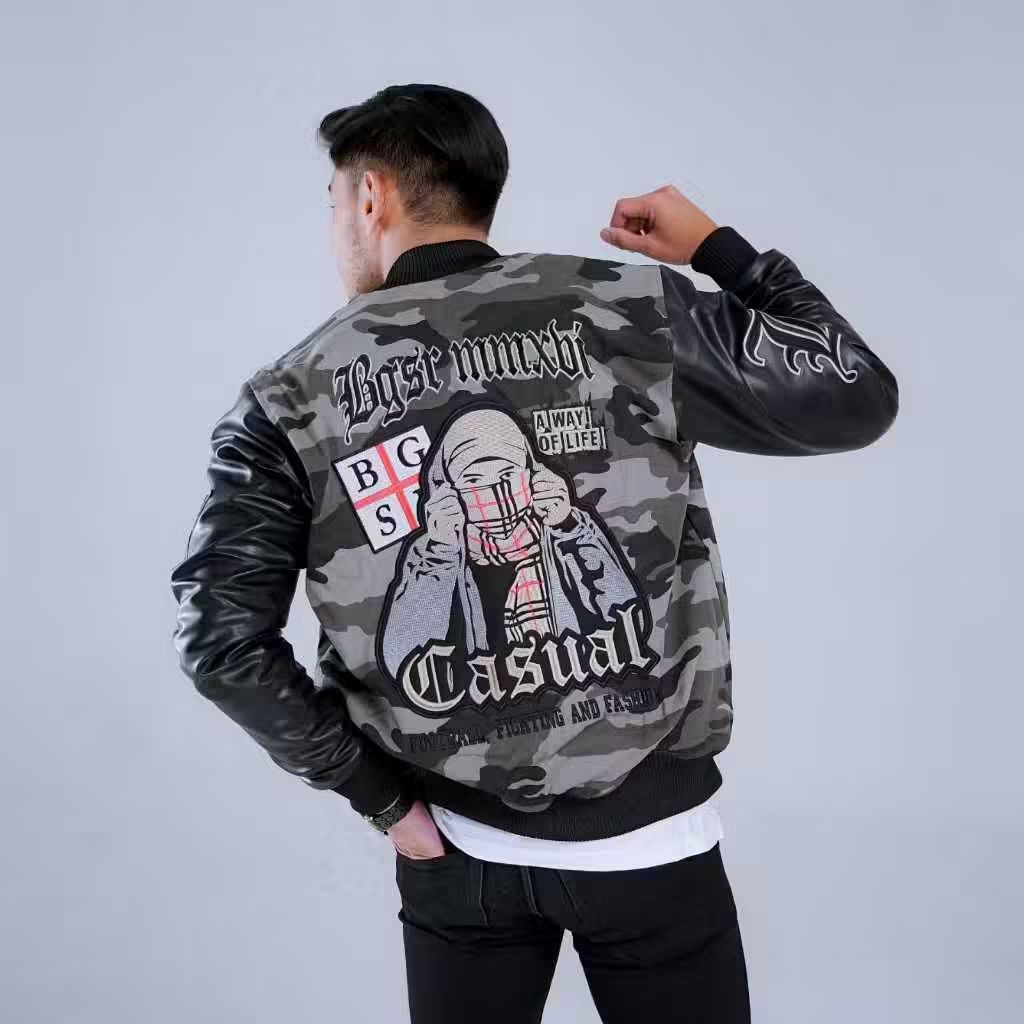 JAKET PRIA LORENG CAMO ARMY BAHAN KANVAS JAKET PARKA CAMO ARMY LORENG FULL BORDIR