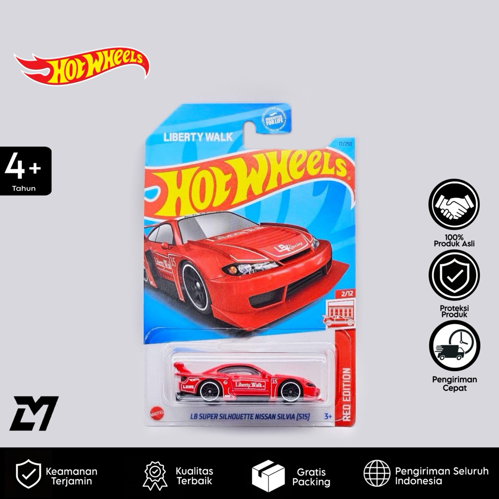 [RED EDITION] Hotwheels Nissan Silvia S15 LBWK Red Edition