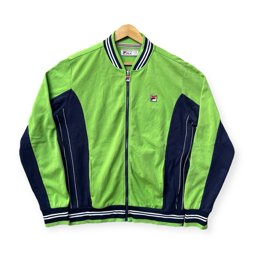 Fila Settanta Vintage MK1 Jacket (Kiwi Green / Navy)