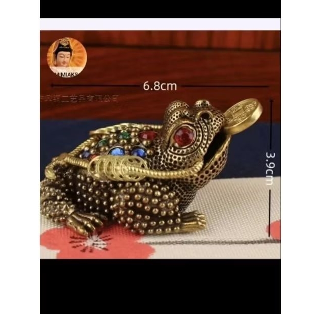 Patung Kodok Fengshui rezeki/Kodok Fengshui rejeki ukuran sesuai foto