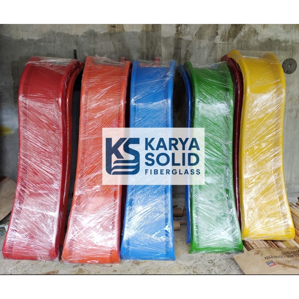 Seluncur perosotan anak Fiberglass panjang 200cm Playground Outdoor