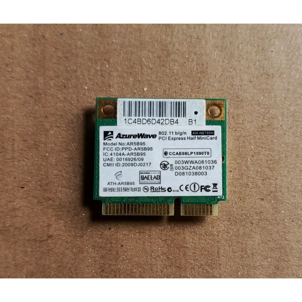 WiFi Card Laptop Asus K43U K42 K44 A42 A42J A44 A45 X42 X44 X44C