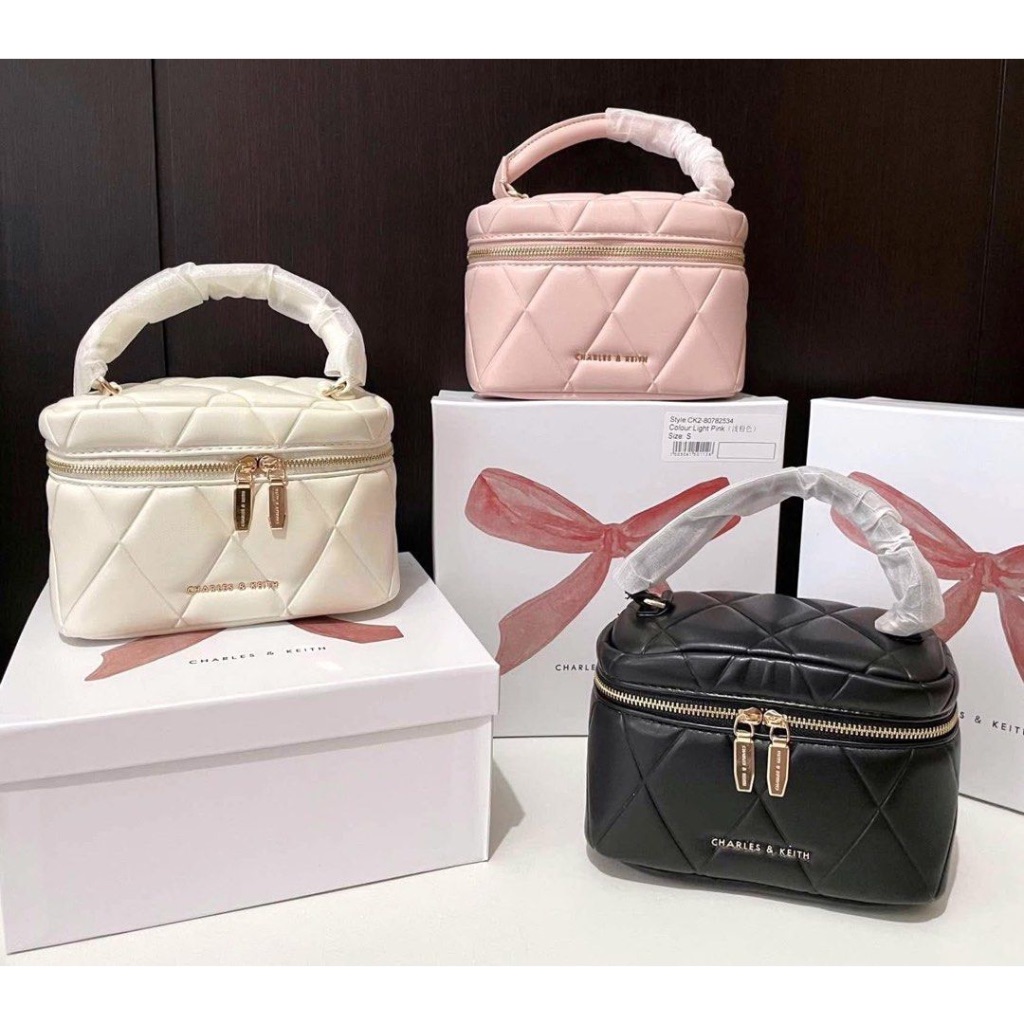 Free Box Tas ck Arwen Quilted Top Handle Bag-Tas Selempang Wanita