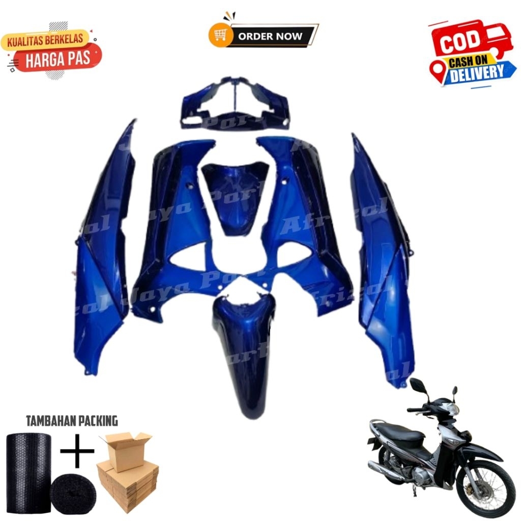 cover body fullset honda supra x 125 old Body Halus Supra X 125 Lama Warna Biru