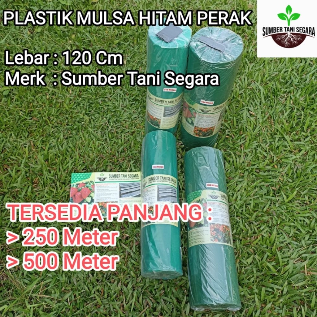 PLASTIK MULSA HITAM PERAK 120 CM