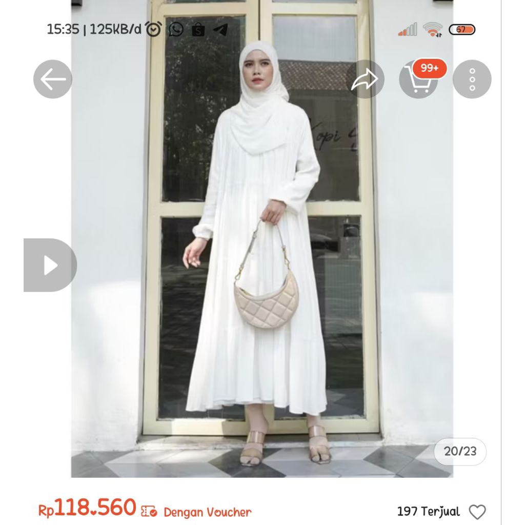 Preloved Gamis Putih