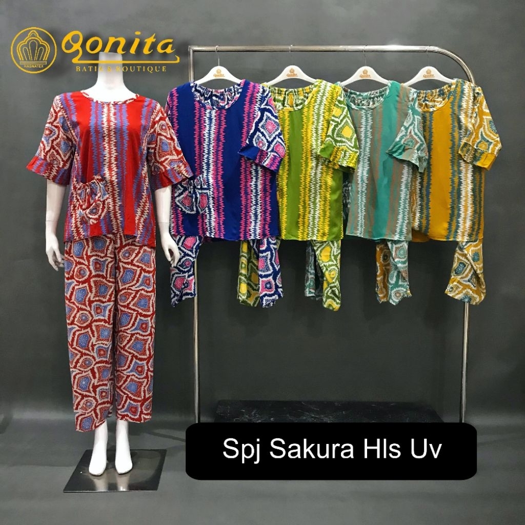 setelan celana Qonita//batik qonita//batik pekalongan ori