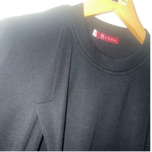 Swabaya Jetblack OU (size S 135cm)Ver 01 by Sidra Abaya Malikah / Gamis Abaya Hitam Umroh Haji
