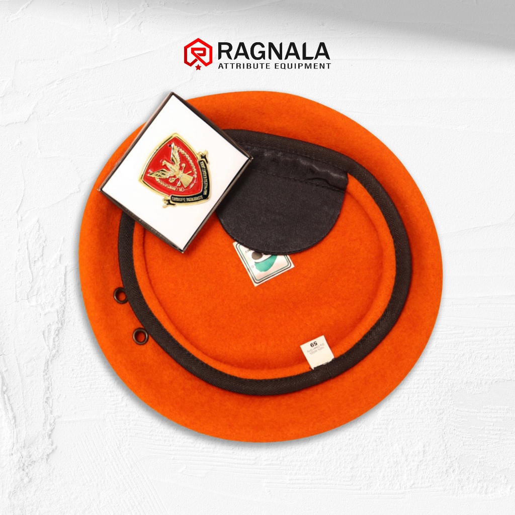 Baret Kacamata Kopasgat Satu Set dengan Emblem / Baret Kacamata Premium