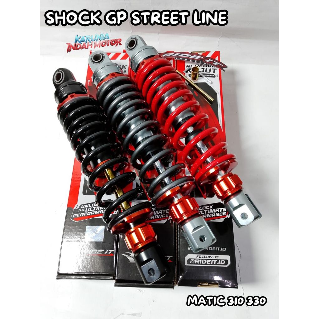 Shockbreaker Ride It GP Street line Non Tabung Vario Scoopy Beat Mio Freego Lexi Fazzio 310 330
