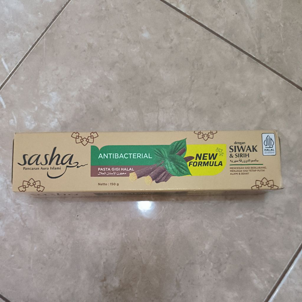 odol SASHA SIWAK gold coklat 150gr