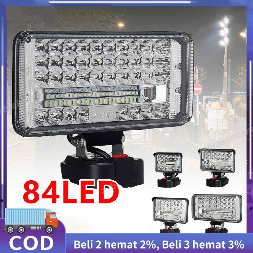 Lampu 84  LED Emergency Working Light D011 Cocok Dengan Baterai LXT 20v