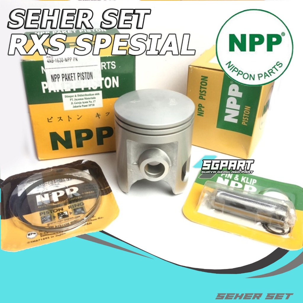 Piston kit seher set RXS spesial YT 115 os std 25 50 75 100 125 150 175 200 npp